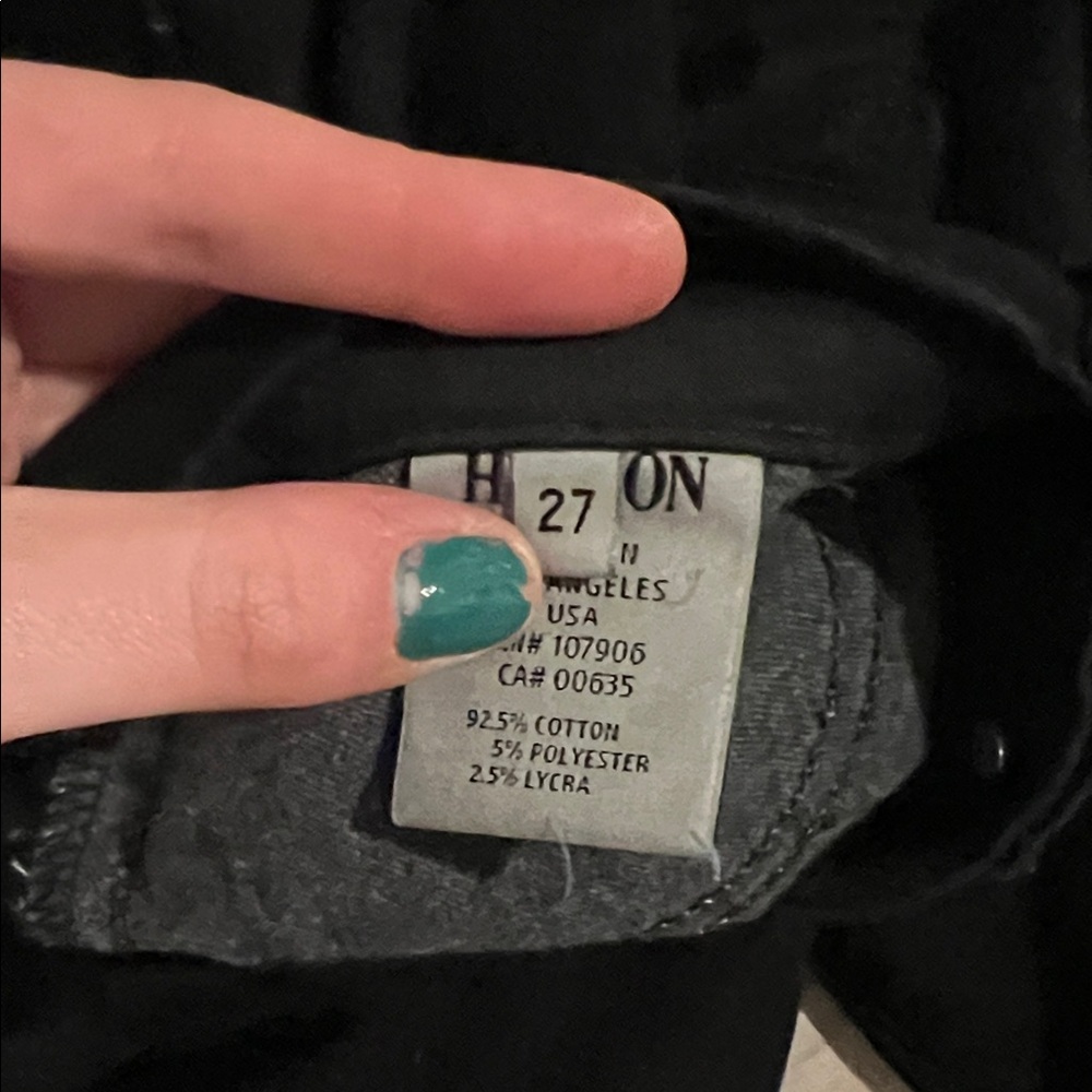 Hudson Jeans Classic Black Skinny Denim - Picture 3 of 4